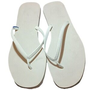 Cream flip‎ flops NWOT SKUW414